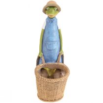 tételeket Frog deco cachepot polirezin asztaldísz nyári H31,5cm