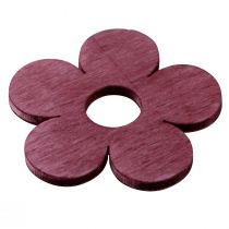 tételeket Szórt dekoráció fa virágok asztali dekoráció rózsaszín lila fehér Ø4cm 72db