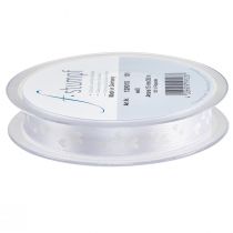 tételeket Ajándék szalag fehér esküvői szalag díszszalag 15mm 20m