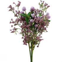 tételeket Művirág csokor selyem virágok bogyó ág lila 51cm