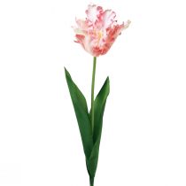 tételeket Művirág papagáj tulipán műtulipán rózsaszín 69cm