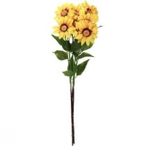 tételeket Mesterséges Napraforgó Dekoratív Virágok Sárga 79cm 3db