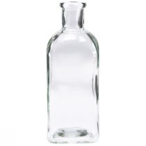 Dekoratív üvegek Négyzetes Mini Vázák Üvegtiszta 7x7x18cm 6db