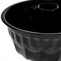 tételeket Konyhai dekoráció fekete tortaforma fém Bundt tepsi Ø23cm