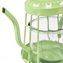 tételeket Gyertyatartó üveglámpás teáskanna zöld Ø15cm H26cm