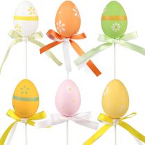 tételeket Húsvéti tojás dekoratív virágdugók díszdugók színes 6cm 12db