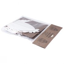 tételeket Dekorációs csirke fehér narancssárga méhsejt figurák húsvéti 19×12×20 cm 2 db