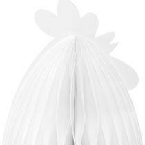 tételeket Dekoratív csirke méhsejt papír díszítő figura fehér 28,5x15,5x30 cm