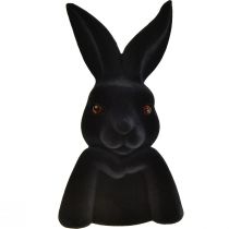 tételeket Thinking Rabbit Bust Black Flocked – 2. minőség – húsvéti 16,5×13×27 cm