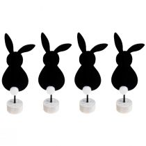 tételeket Állvány asztaldísz Húsvéti nyuszik filc fekete 28,5cm 4 db