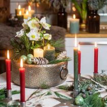 tételeket Dekoratív tál antik megjelenésű fém ültetőgép arany Ø37/31cm 2 db-os készlet