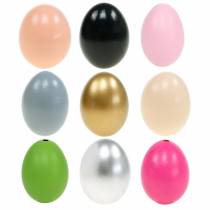 Csirke tojás fújt tojás Húsvéti dekoráció különböző színekben 10db