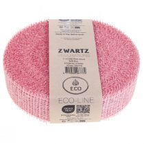 tételeket Juta szalag, háló szalag, asztali szalag, deko szalag, juta, világos rózsaszín, 5 cm, 40 m