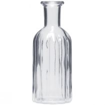 Palackváza üvegváza magas váza átlátszó Ø7,5cm H19,5cm