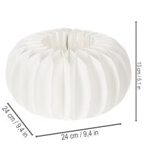 tételeket Méhsejt papír gyűrű tök kerek nagy szárított virágokhoz és őszi dekorációhoz 24cm 4db
