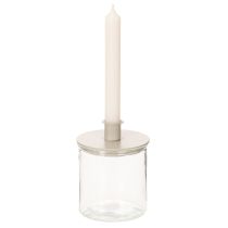 tételeket Üveg hengerváza, átlátszó, sokoldalú, 10 cm, 3 darabos