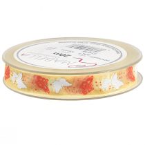 tételeket Organza szalag pillangós szalag sárga 15mm 20m