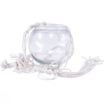 tételeket Makramé függőkosár üveg dekoratív váza kerek Ø13,5cm