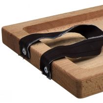tételeket Dekoratív tálca, hosszúkás fa tálca bükkfa nyéllel 50×19,5cm