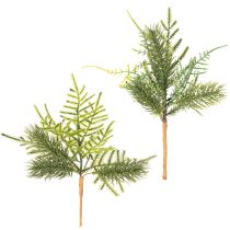 tételeket Műfenyőág ünnepi dekorációhoz, 22 cm, 2 darab