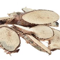 tételeket Nyírfa szeletek ovális nyírfa szeletek 4-9cm 450g