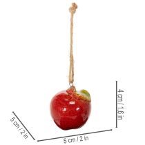 tételeket Őszi dekoráció alma kerámia akasztásra 5cm 4db