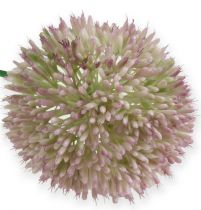 Műalliumos selyemvirág zöld, rózsaszín díszhagyma művirágként