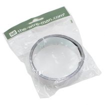 tételeket Alumínium lapos drót, ezüst, 30mm x 3m - virágkötő drót, dekorációs drót, kézműves drót, alumínium drót, hajlítható drót