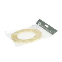 tételeket Alumínium lapos drót, arany, 5mm x 10m, virágdíszekhez és dekorációkhoz