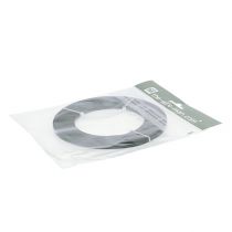 tételeket Alumínium lapos drót, fekete, dekoratív kézműves drót, 5mm x 10m
