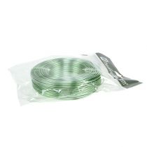 tételeket Alumínium drót 2mm 500g, 60m mentazöld - kézműves drót dekorációhoz, virágkötészethez és modellezéshez