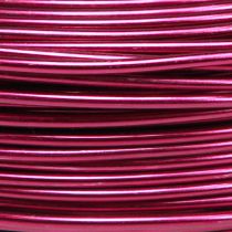 tételeket Alumínium drót Ø2mm Rózsaszín 500g (60m) kézműveskedéshez, virágdíszítéshez, barkácsoláshoz