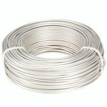 tételeket Alumínium drót Ø2mm krémszínű 500g 60m Bonsai kreatív drót kézműveskedéshez