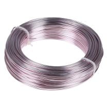 Alumínium huzal Ø2mm rózsaszín díszdrót kerek 480g
