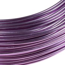 tételeket Lila alumínium drót, 2mm, ékszerekhez és dekorációhoz, levendula színű kézműves drót, 500g - 60m