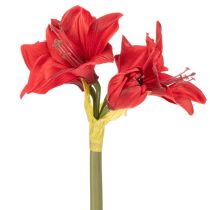 tételeket Művörös amarillisz virág szárral, karácsonyi virágdísz, 50cm