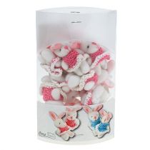 tételeket Medálos nyuszi 5,5cm Pink 9 db