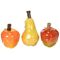 tételeket Mesterséges Gyümölcs Szett Alma Körte Dekoratív Elem Ősz 12cm 3db