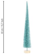 tételeket Műfenyő, vékony, fa talppal, 40 cm