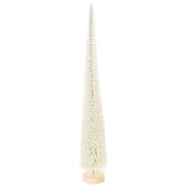 tételeket Dekoratív karácsonyfa fa talppal téli dekorációhoz, 40 cm, 3 darab