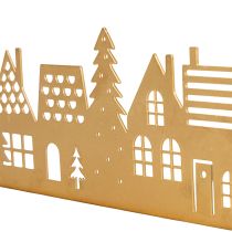 tételeket Adventi ház sziluett dekoráció fa alapon 29cm