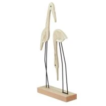 tételeket Állvány fa figurás daru pár natúr 27,5×13cm 2 db