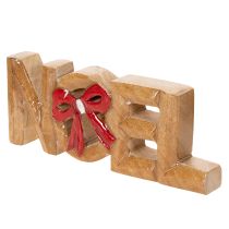 tételeket Noel felirat masnival, karácsonyi dekoráció, 18cm