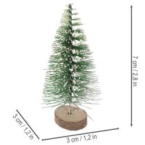 tételeket Műfenyők asztaldíszként karácsonyra, hófödte, 6 cm, 12 darab