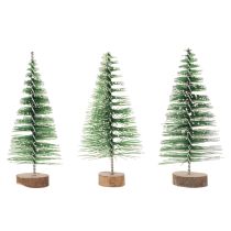 tételeket Műfenyők asztaldíszként karácsonyra, hófödte, 6 cm, 12 darab
