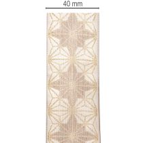 tételeket Dekoratív szalag csillagokkal, ajándék szalag mérettartó széllel, 40 mm széles, 20 m hosszú