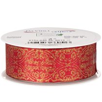 tételeket Ajándékszalag ünnepi mintával, kézműveskedéshez és díszítéshez, 40mm x 15m