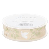 tételeket Bérmálási, úrvacsorai és keresztelői szalag - bézs, 25 mm széles, 20 m hosszú