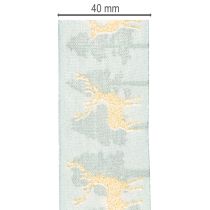 tételeket Ajándék szalag rénszarvasokkal és karácsonyfákkal, 40mm x 18m
