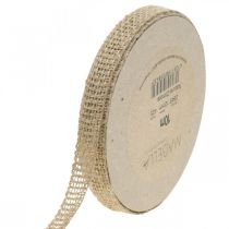 tételeket Dekoratív juta szalag natúr 12mm rusztikus dekoratív juta szalag 10m